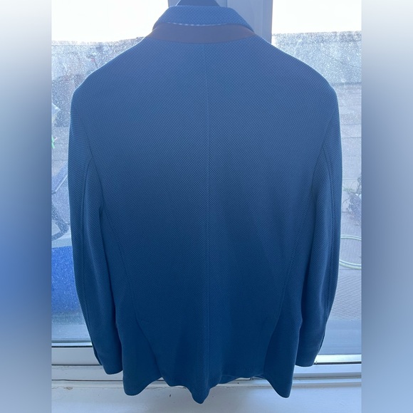 Blue cotton casual Blazer Massimo Dutti - Picture 2 of 9